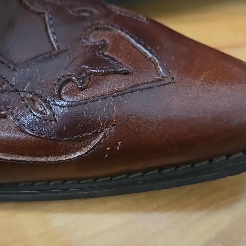 Roadwolf Brown Leather Mules size 7.5 - Picture 15 of 16